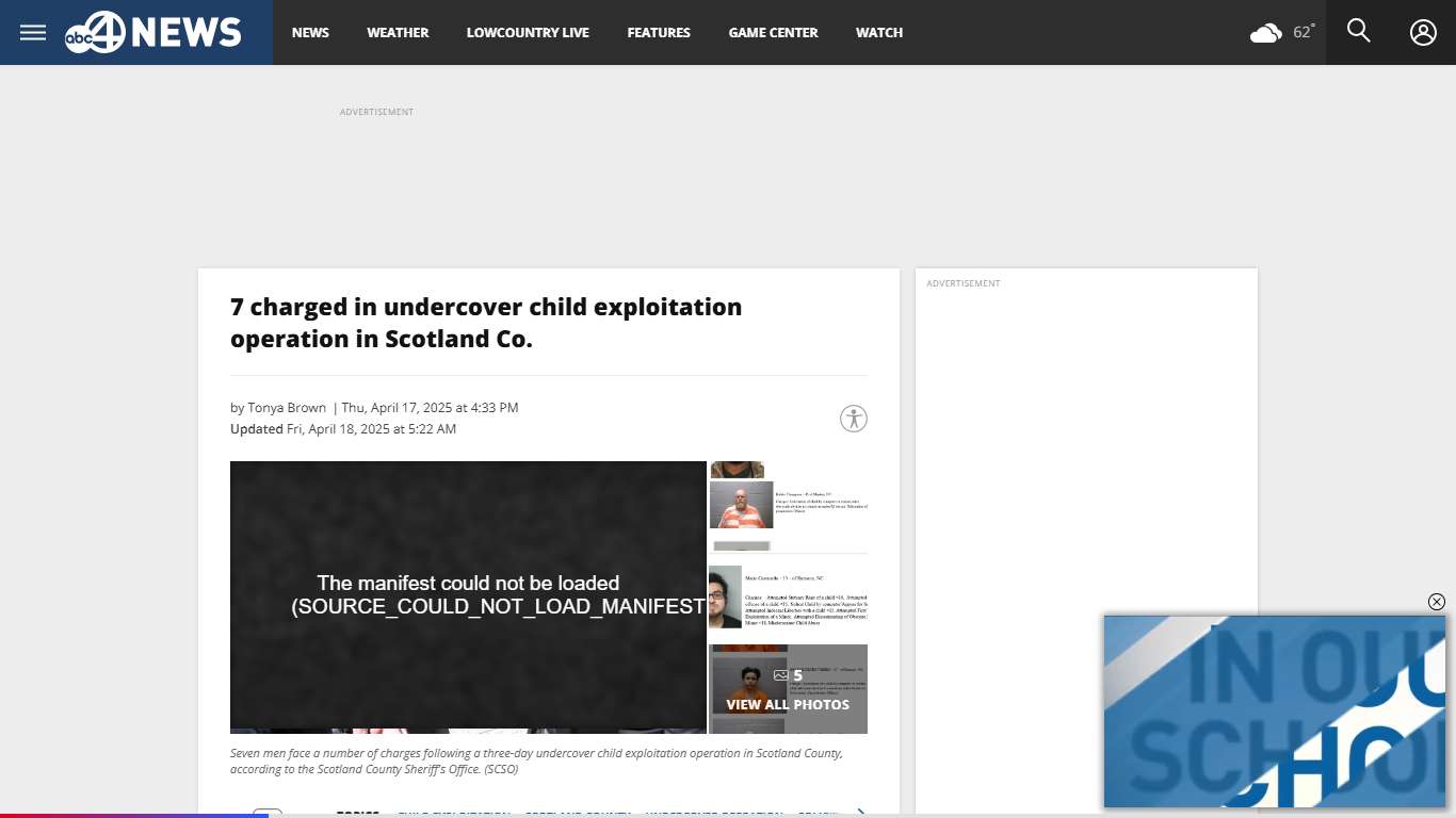 7 charged in undercover child exploitation operation in Scotland Co.